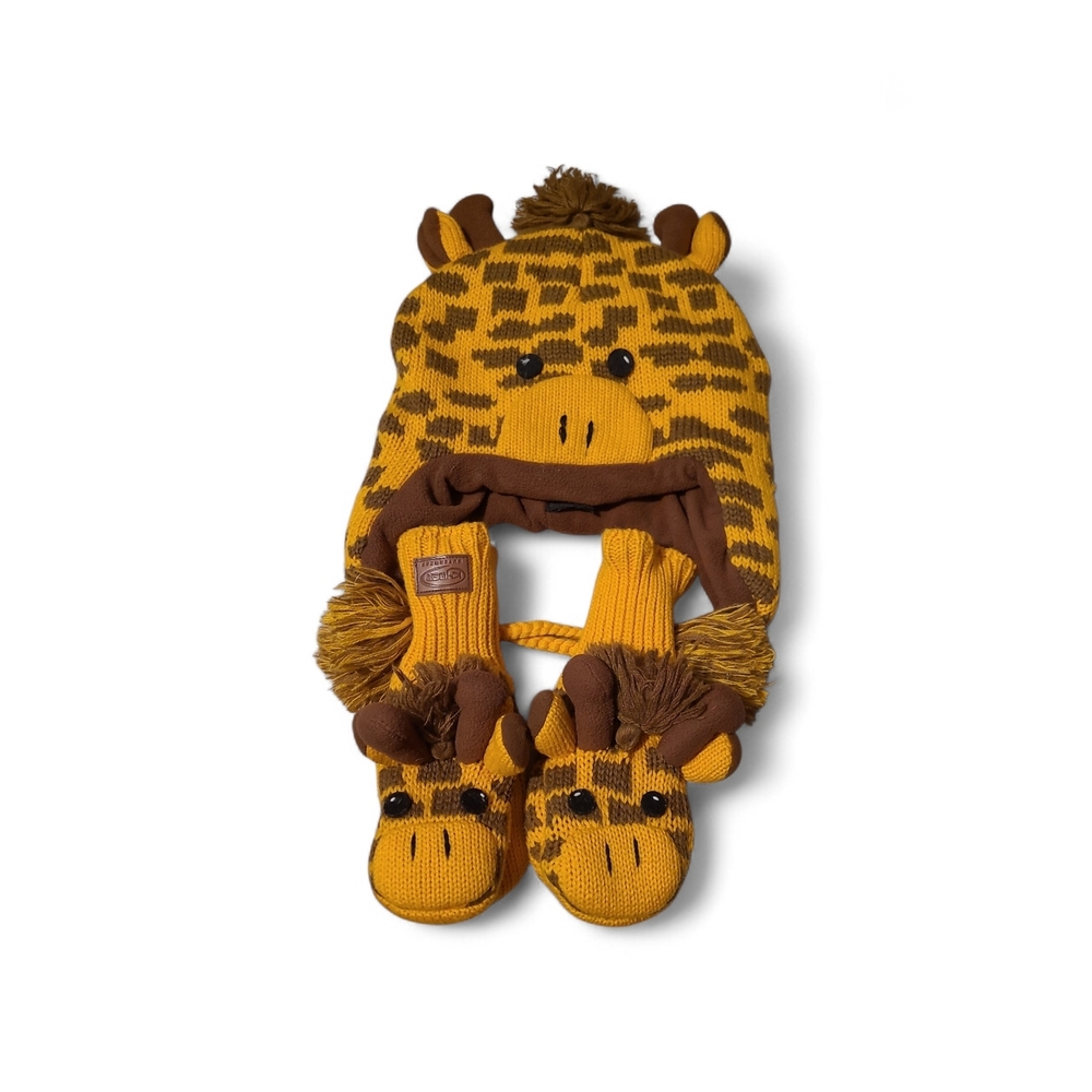 Kyber Outerwear Giraffe Toque And Mittens - Small Adult/teen